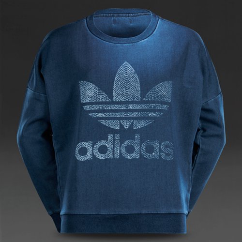 Adidas Originals Denim Sweatshirt Winter Blue Dnm for Women